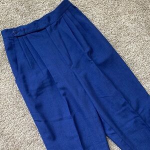 NWOT Vintage 80s Pleated High Waisted Trousers Tapered Pants Union Label 10 XS